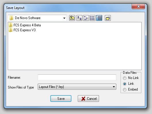 图4.2  Save Layout Dialog (保存版面对话框)